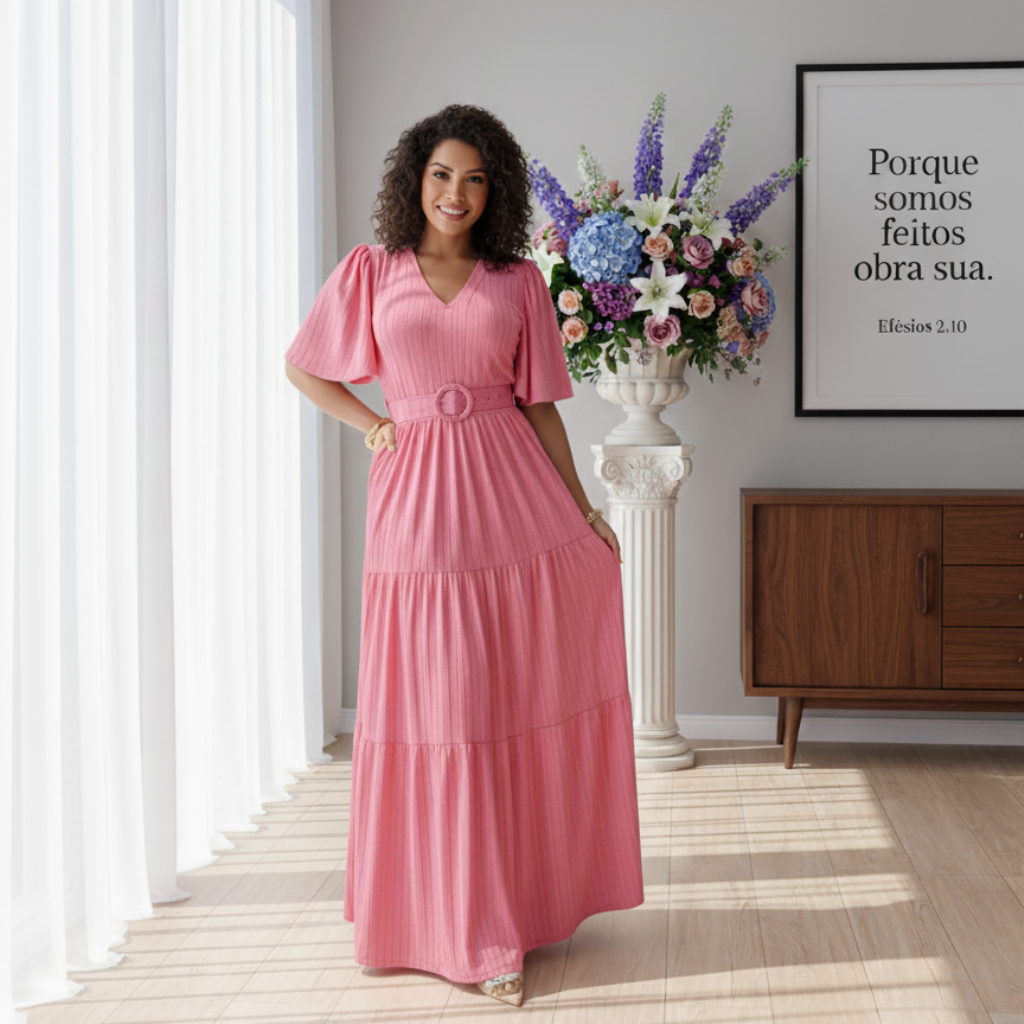 Vestido Noemi - Malha Scott canelada