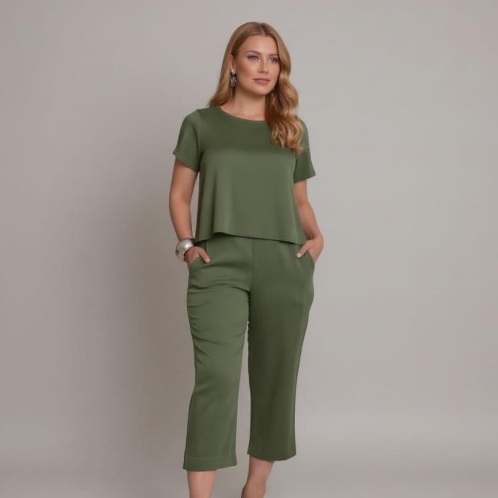 Conjunto Azenate - Alfaiataria Capri forrado - Viscose