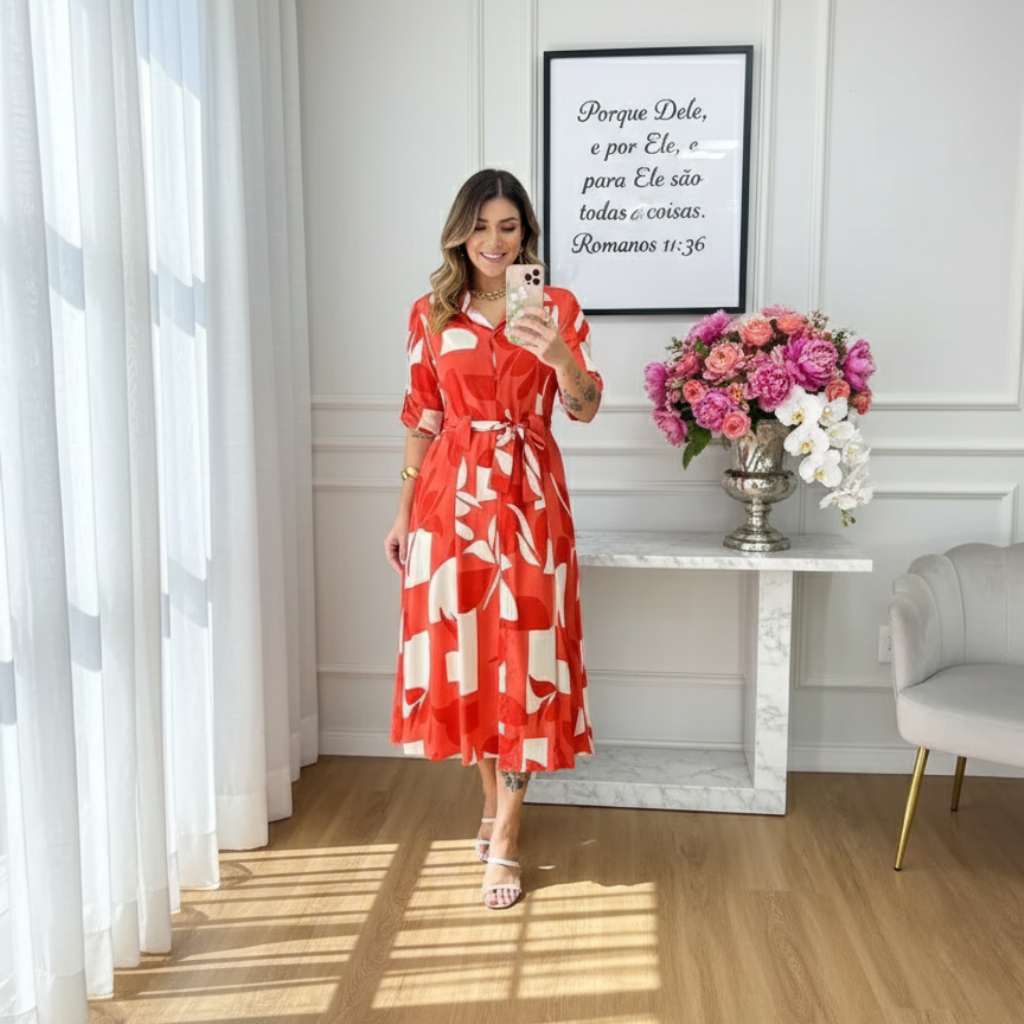 Vestido/ Chemise Kelly - Viscolinho