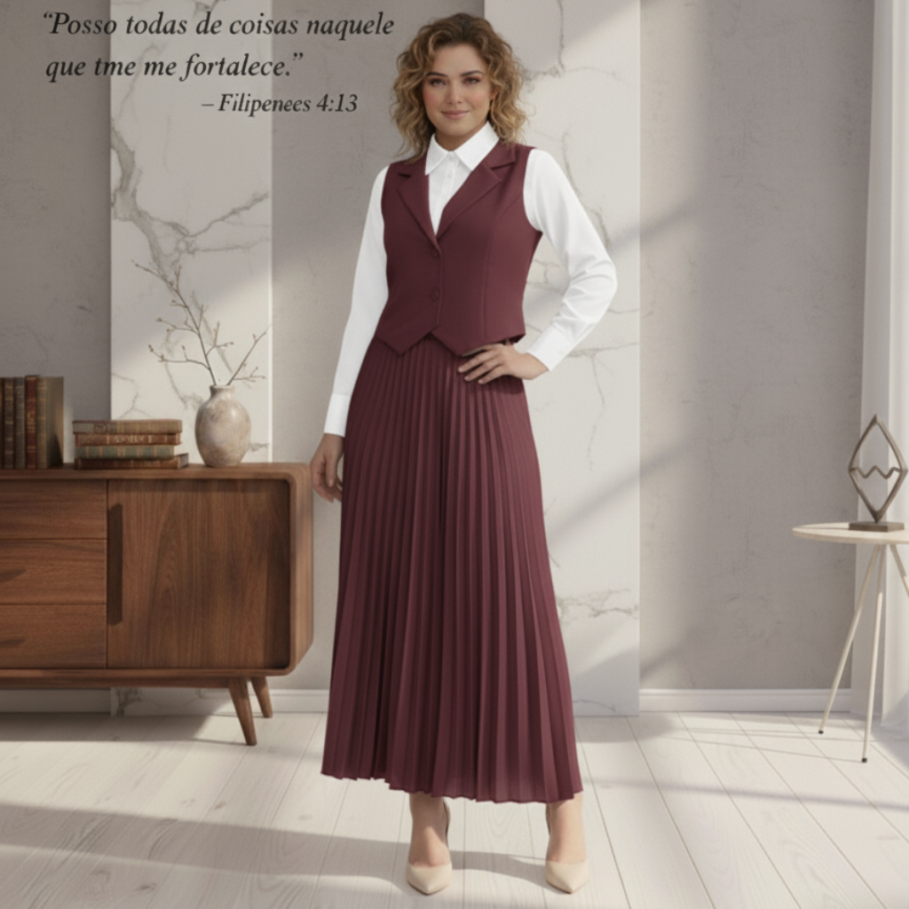 Conjunto Paula - Alfaiataria Plissada