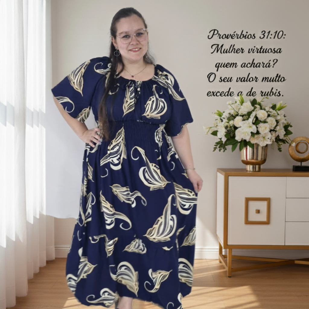 Vestido Abisagui - Plus Size - Viscolinho