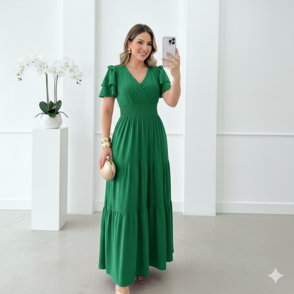 Vestido Mical - Malha Scott canelada