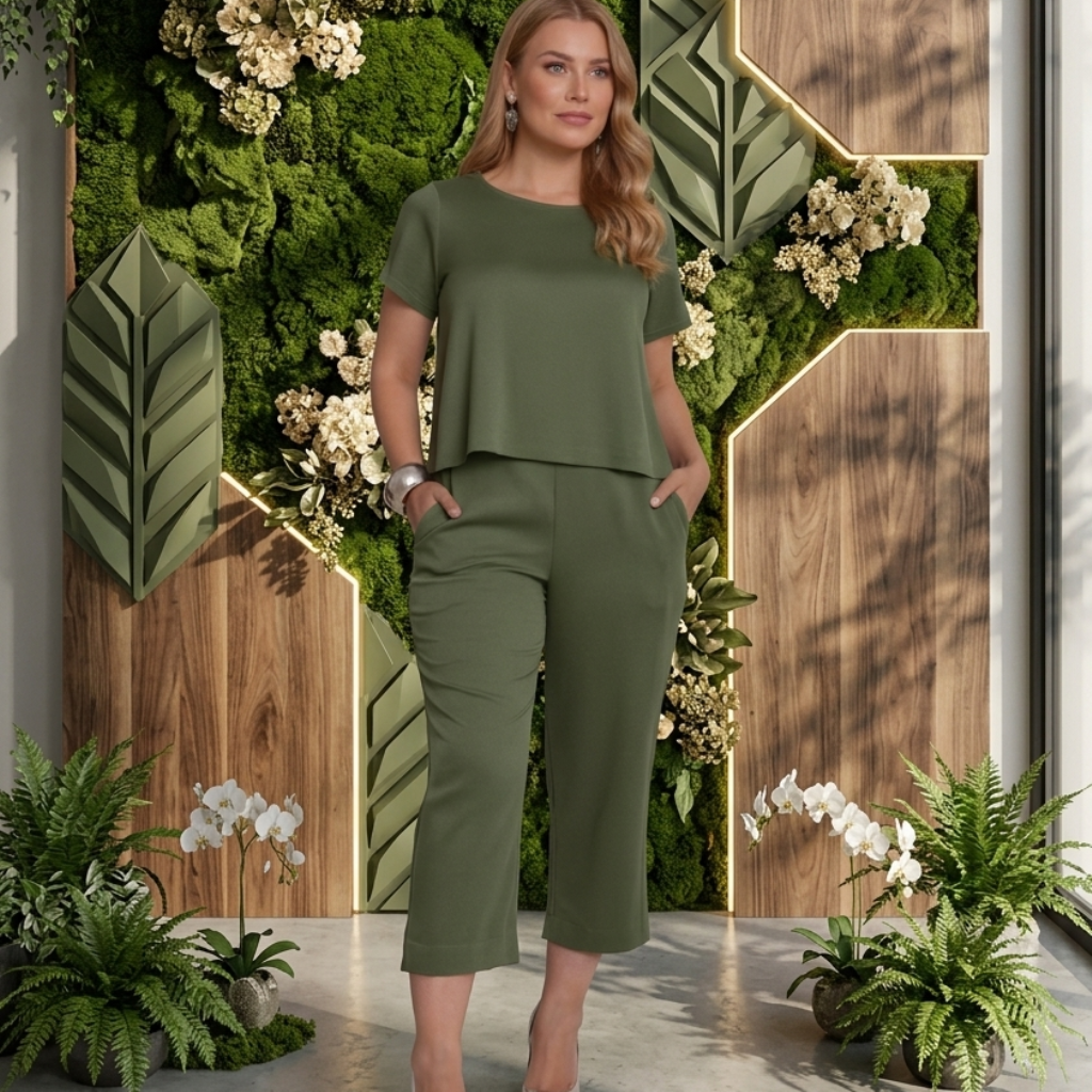 Conjunto Azenate - Alfaiataria Capri forrado - Viscose