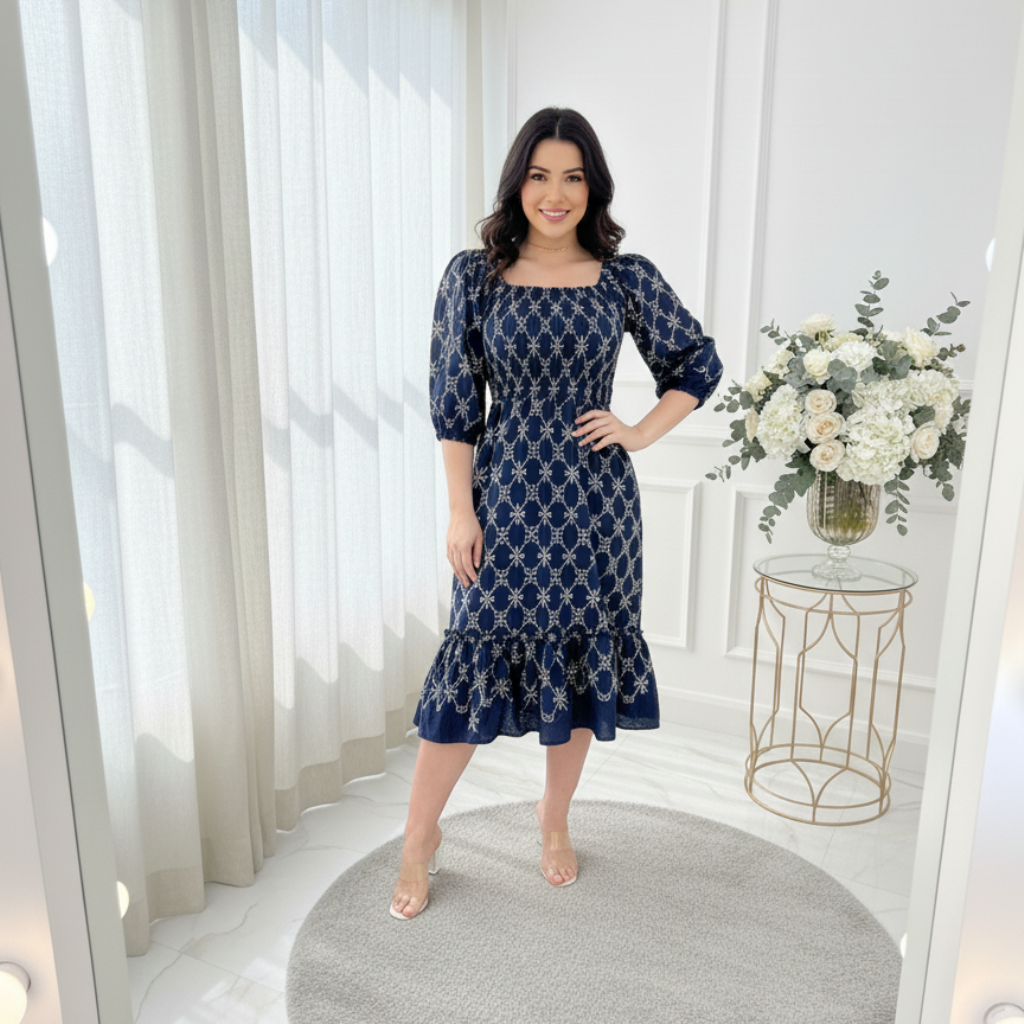 Vestido Ana - Laise Bordado