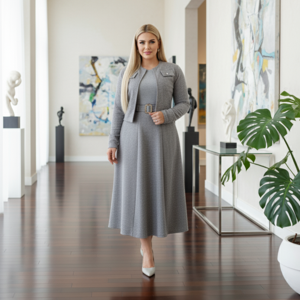 Conjunto Veronica - Malha Tweed