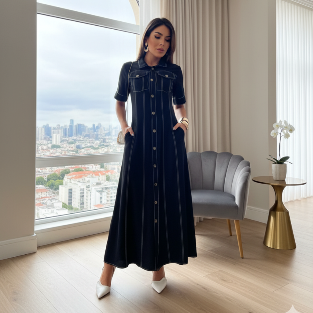 Vestido/ Chemise Marta - Alfaiataria Sensorial