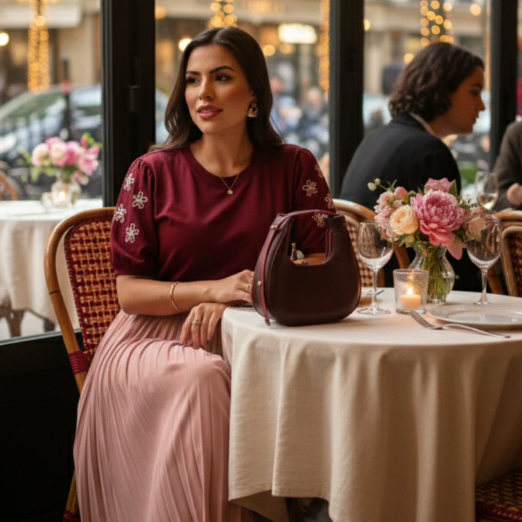 Blusa Layane Tee - Algodão Bordada