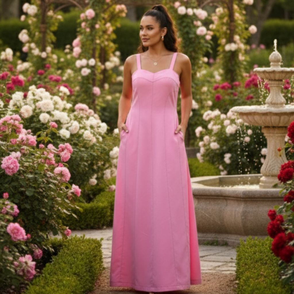 Vestido Mille - Sensorial Marrant com pesponto