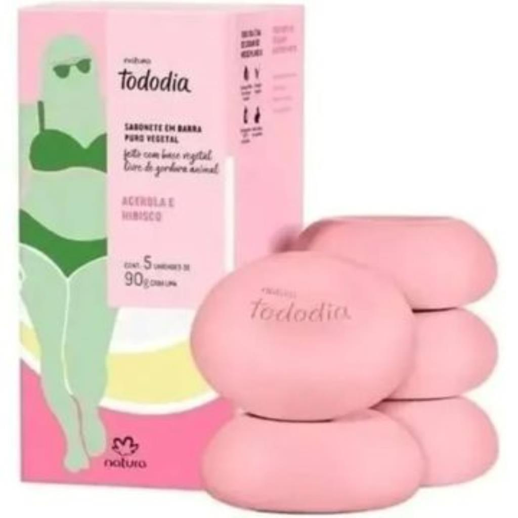 Sabonete em Barra Tododia Acerola e Hibisco 5 x 90 g