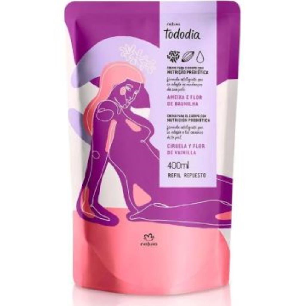 Refil Hidratante Corporal Tododia Ameixa e Flor de Baunilha 400 ml