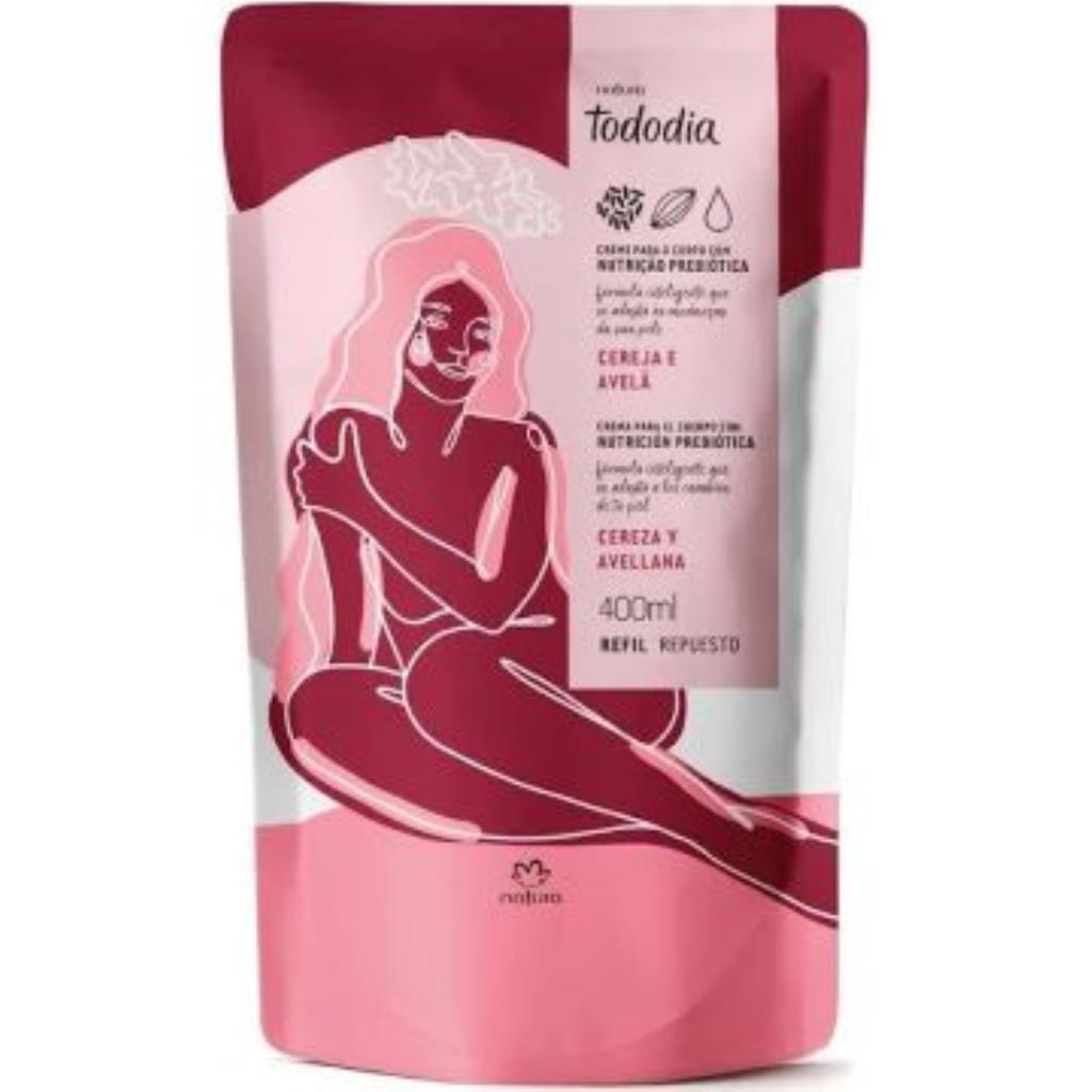 Refil Hidratante Corporal Tododia Cereja e Avelã 400 ml