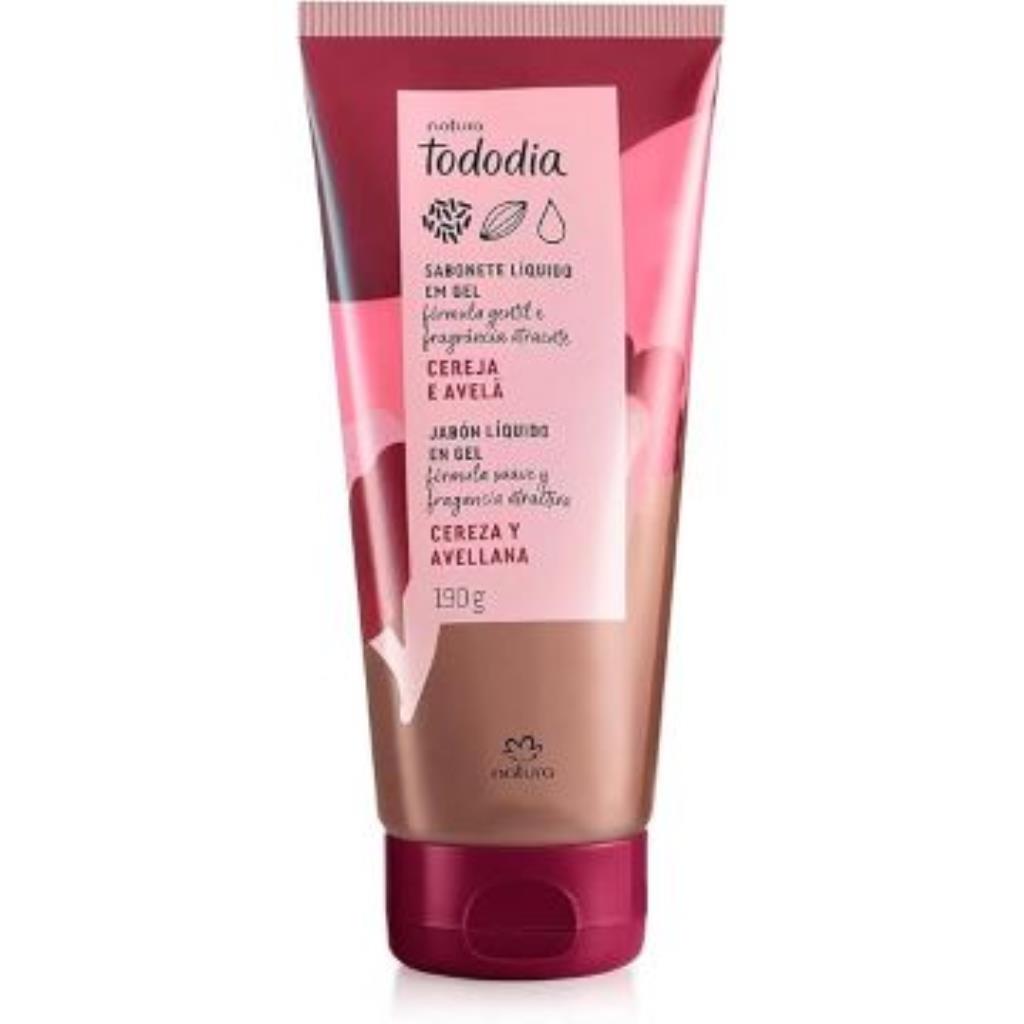 Sabonete Líqudo em Gel Corporal Tododia Cereja e Avelã 190 ml