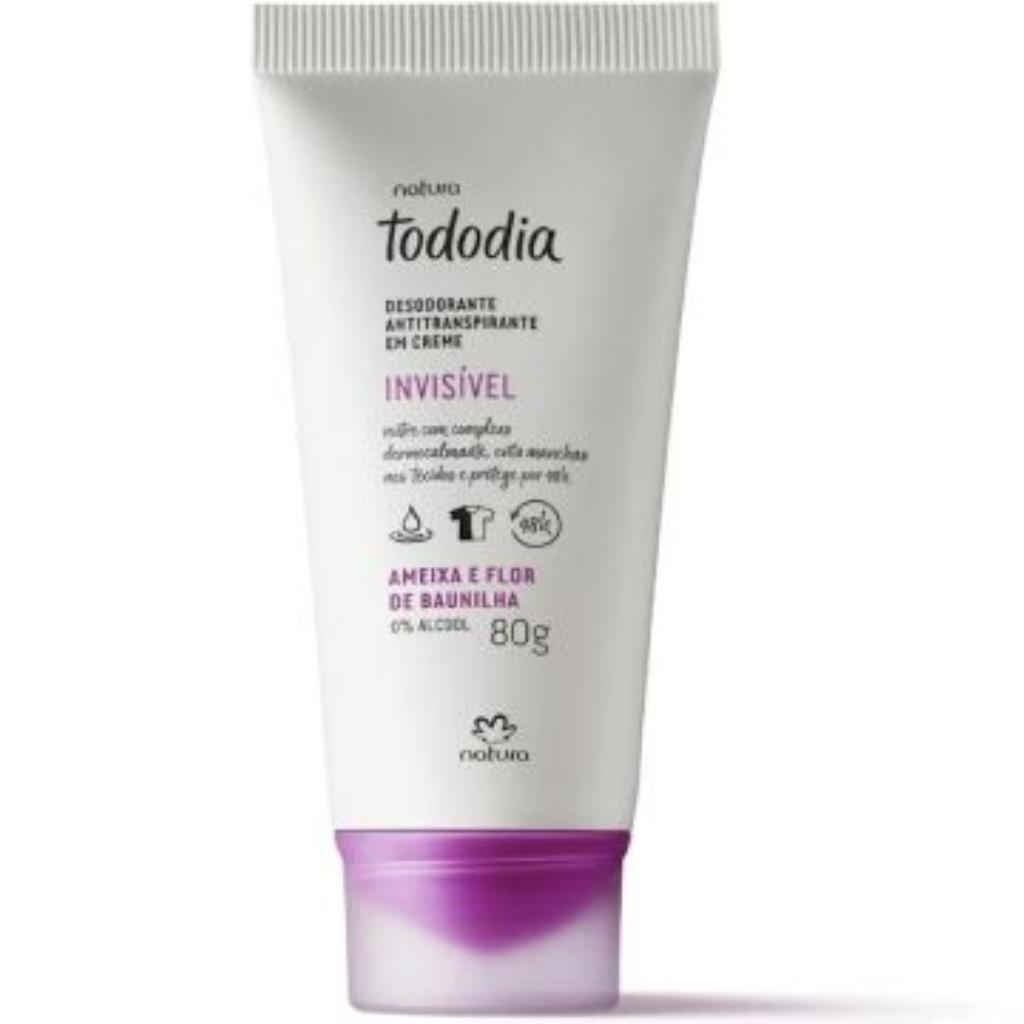 Desodorante em Creme Tododia Ameixa e Flor de Baunilha 80 g