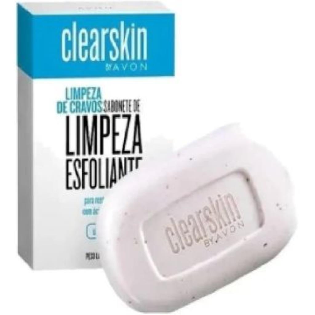 Sabonete em Barra Esfoliante Rosto e Corpo Clearskin  Limpeza de Cravo 70 g