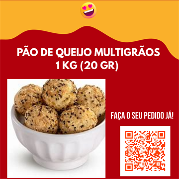 PÃO DE QUEIJO MULTIGRÃOS 1 KG (20 GR)