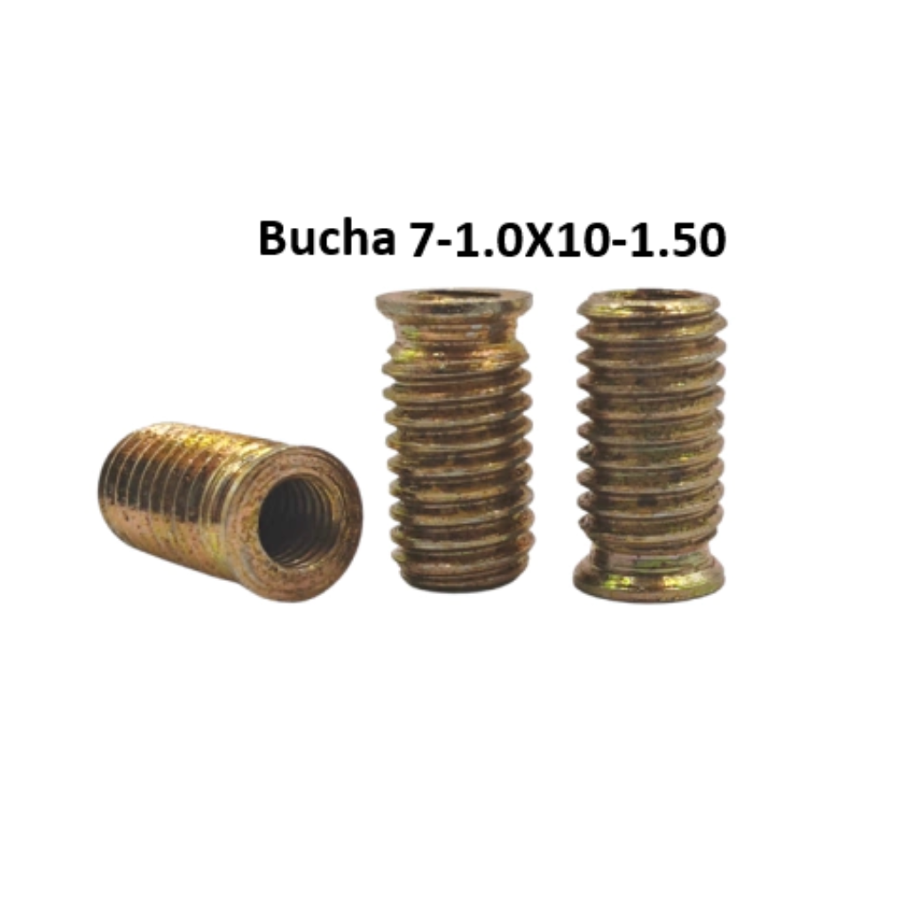 Bucha Roscada M7 (1,0) X M10 (1,5) X 15mm