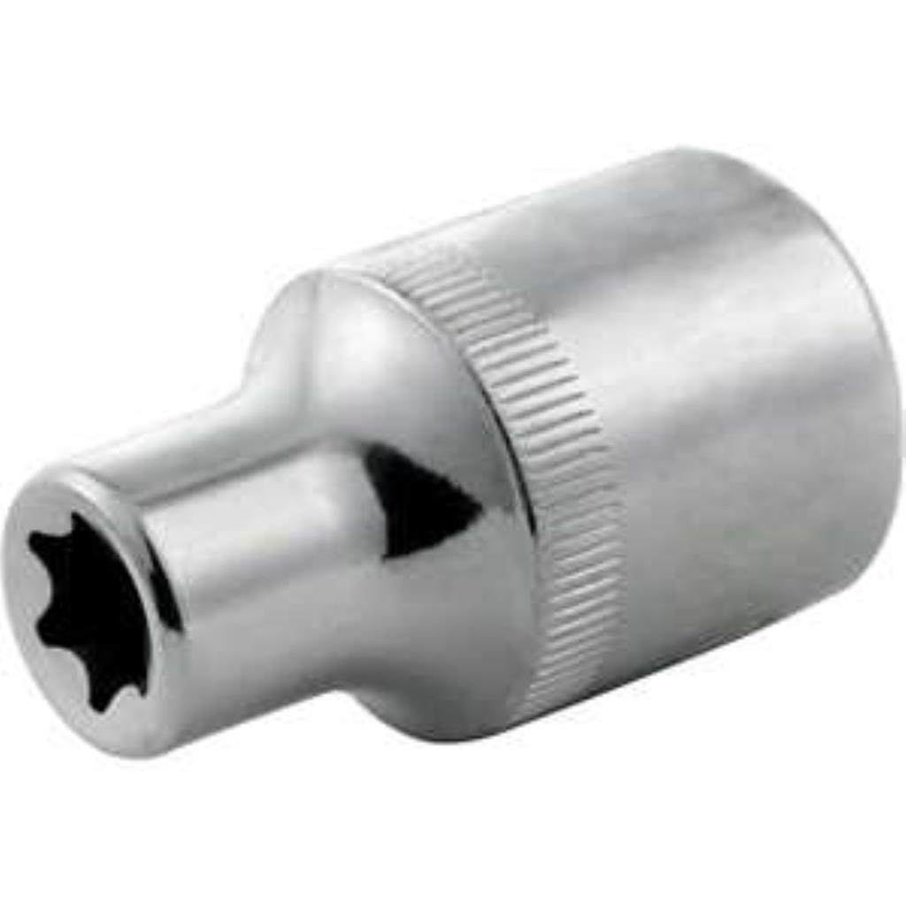 Soquete E20 hexalobular fêmea, com encaixe 1/2", TRAFIX SATA