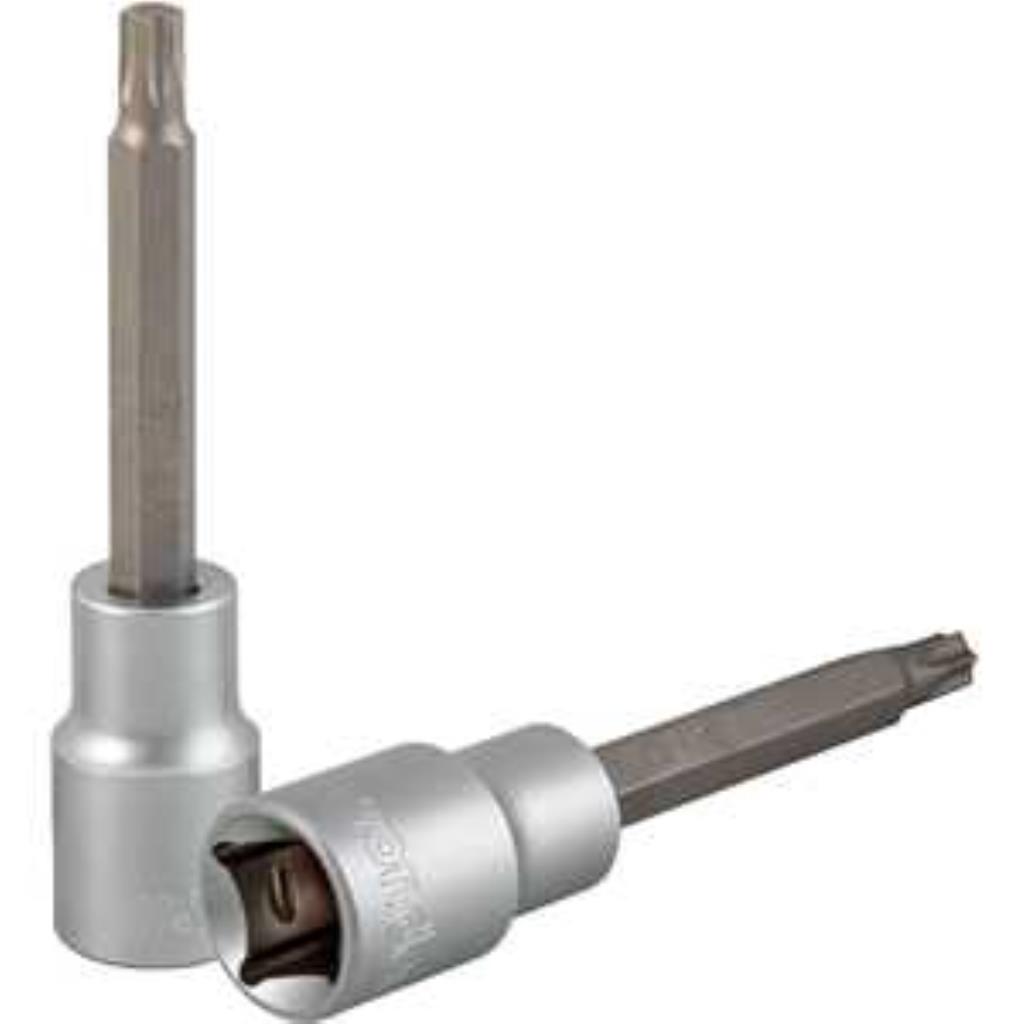Soquete T40 hexalobular macho longo, encaixe de 1/2", VONDER