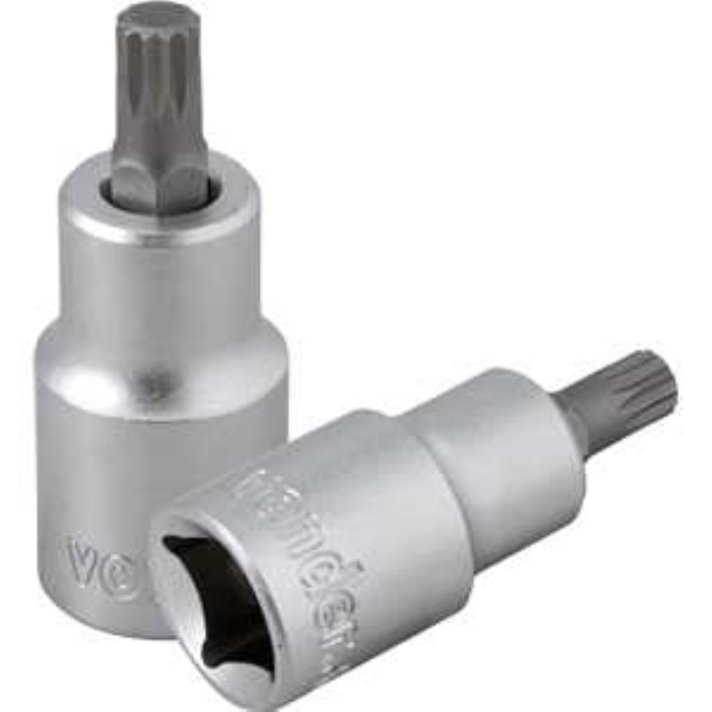 Soquete Multidentado 8 mm encaixe de 1/2", VONDER