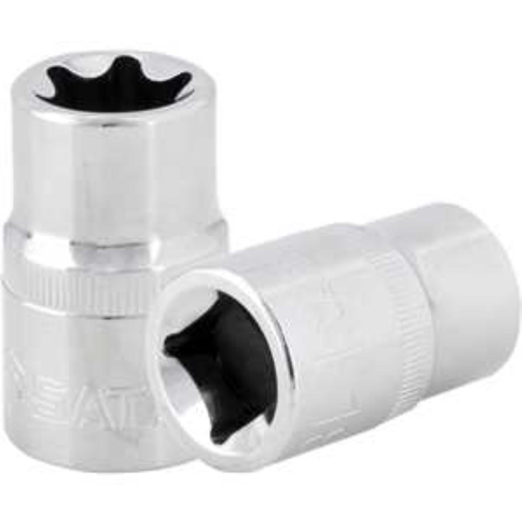 Soquete E18 hexalobular fêmea, com encaixe 1/2", TRAFIX SATA