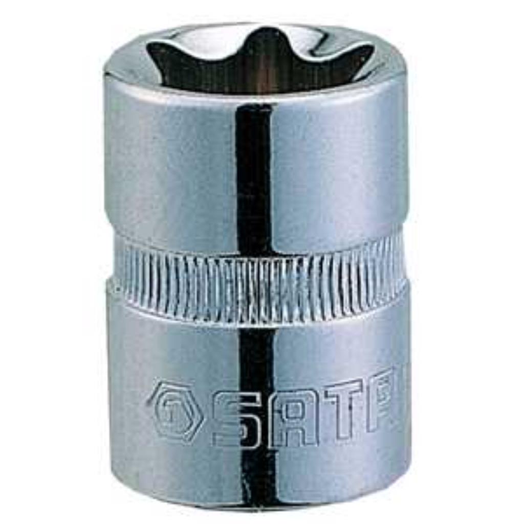 Soquete E14 hexalobular fêmea, com encaixe 1/2", TRAFIX SATA
