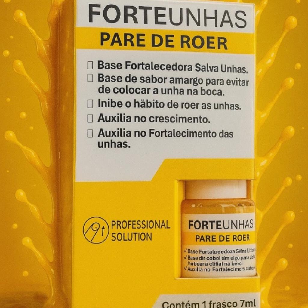 Forteunhas Base Pare De Roer 7ml Laranja-claro