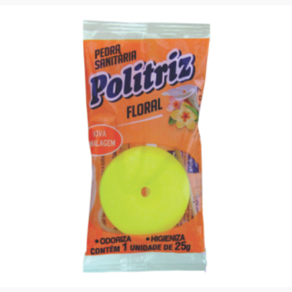 PEDRA SANITARIA POLITRIZ FLORAL 25G