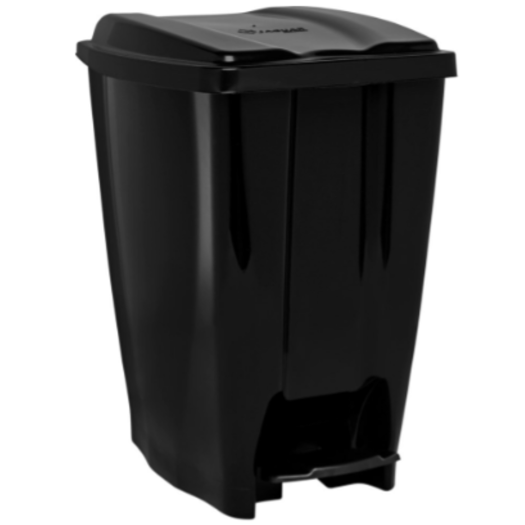 LIXEIRA JAGUAR PRETO C/PEDAL ECO  20LT