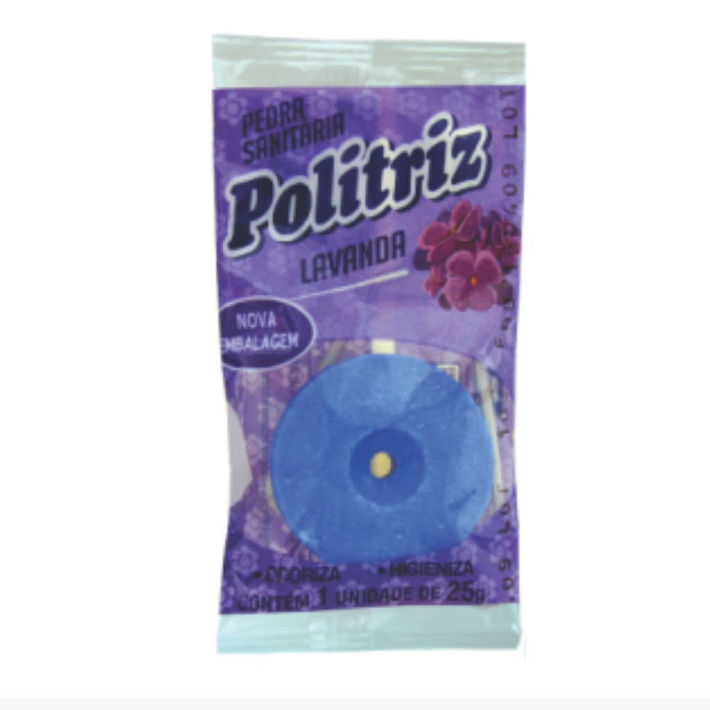 PEDRA SANITARIA POLITRIZ LAVANDA 25G