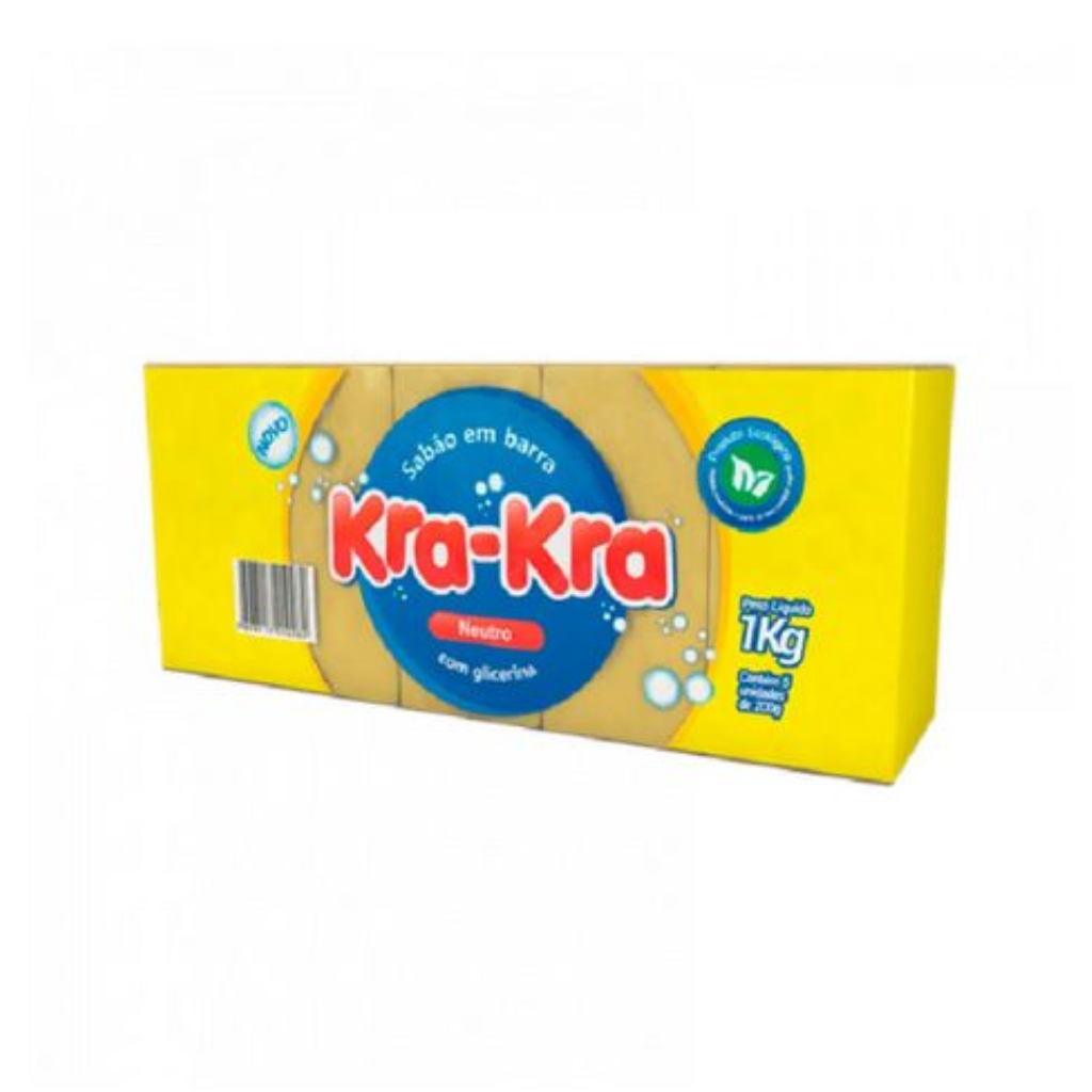 SABÃO EM BARRA KRA-KRA NEUTRO 5X180 G