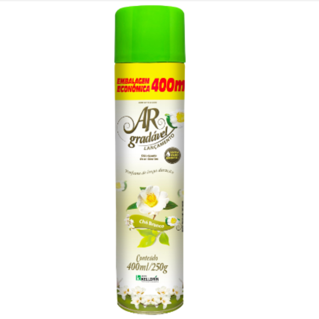 PURIFICADOR AR GRADAVEL AERO CHA BRANCO 400ML