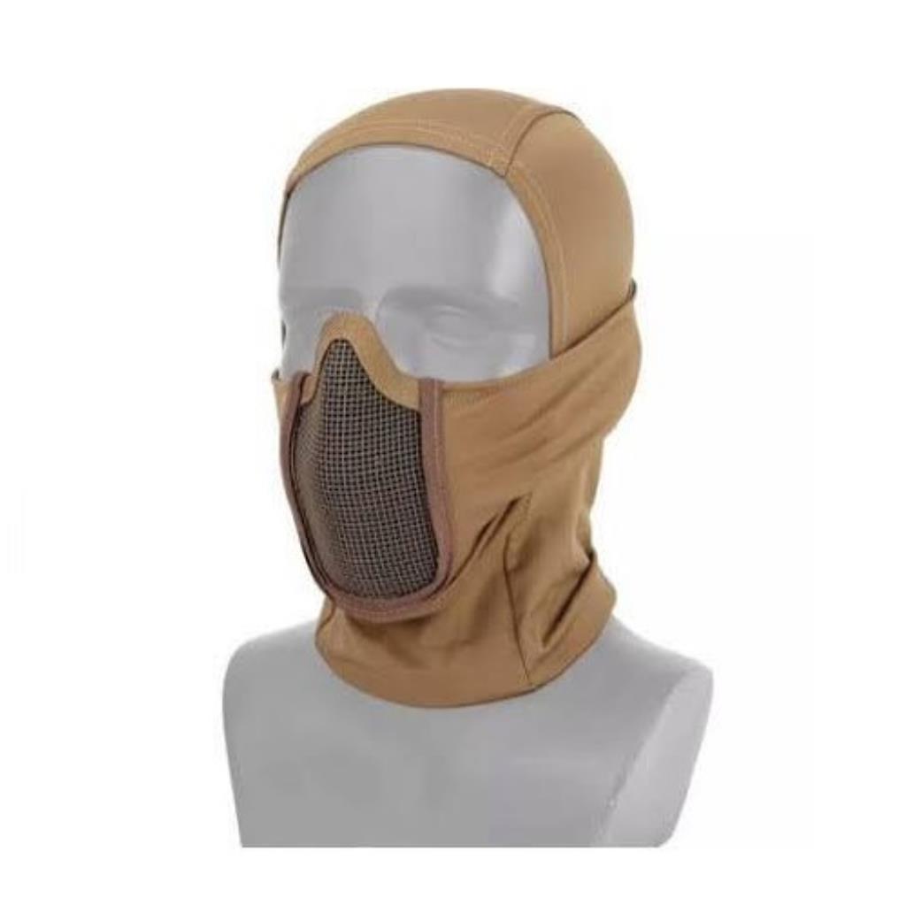 Balaclava Microfibra c/ Prot. UV e Tela de Proteção - TAN