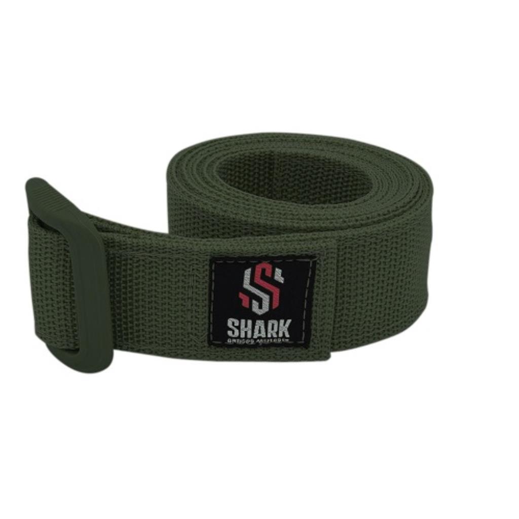 Cinto 40mm Tático Militar Fita Dupla Verde Shark