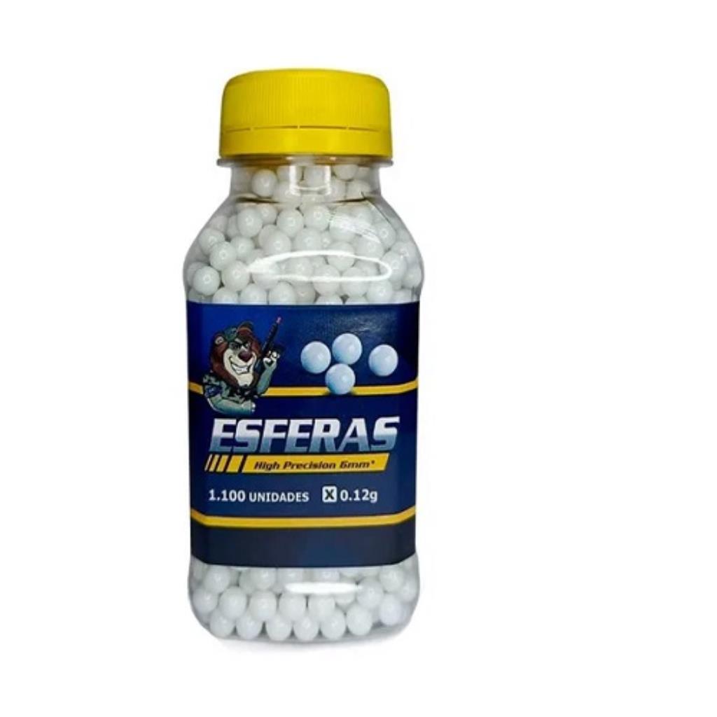 Bbs Airsoft 0.12g 6mm 1100 Un Leão Modelismo