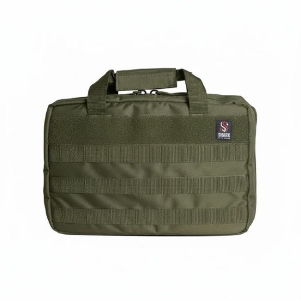 Case Maleta para 2 Pistolas + Acessórios Verde - Shark
