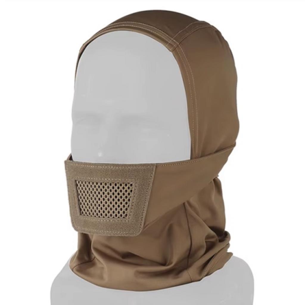 Balaclava Microfibra meia face Proteção boca - Proteção UV (Tan)