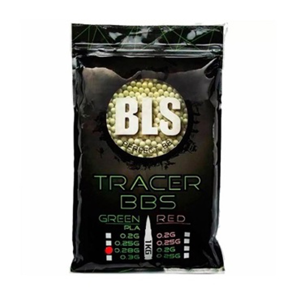 Bbs Bolinhas Airsoft 6mm 0,28g Tracer Verde (1KG) – BLS