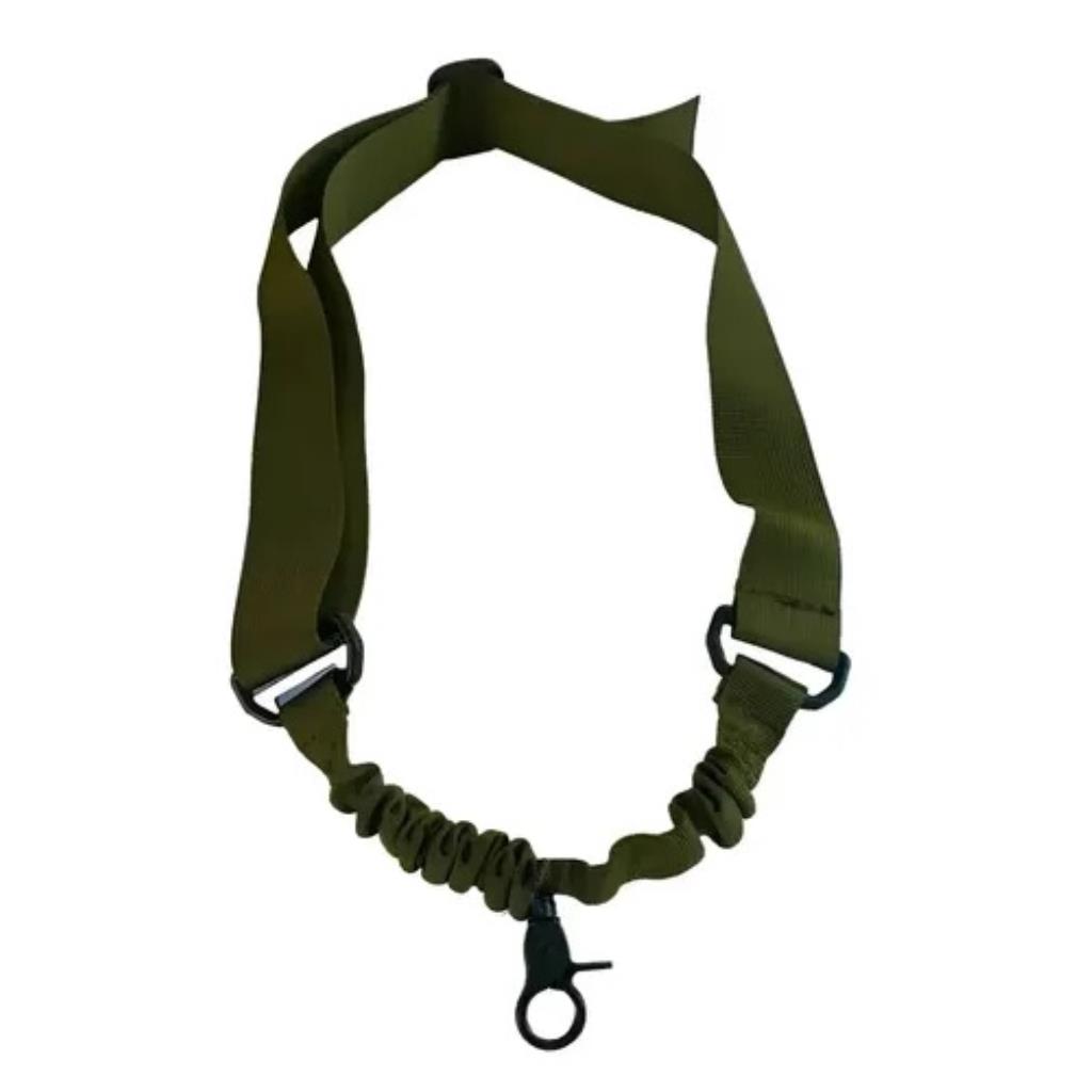 Bandoleira Tática 1 Ponta Elástico Airsoft Verde