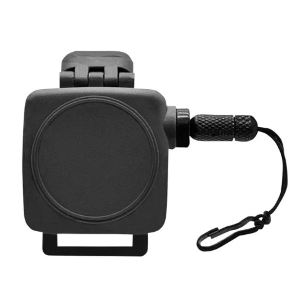 Fiel Retrátil Tatico Militar Liso Preto