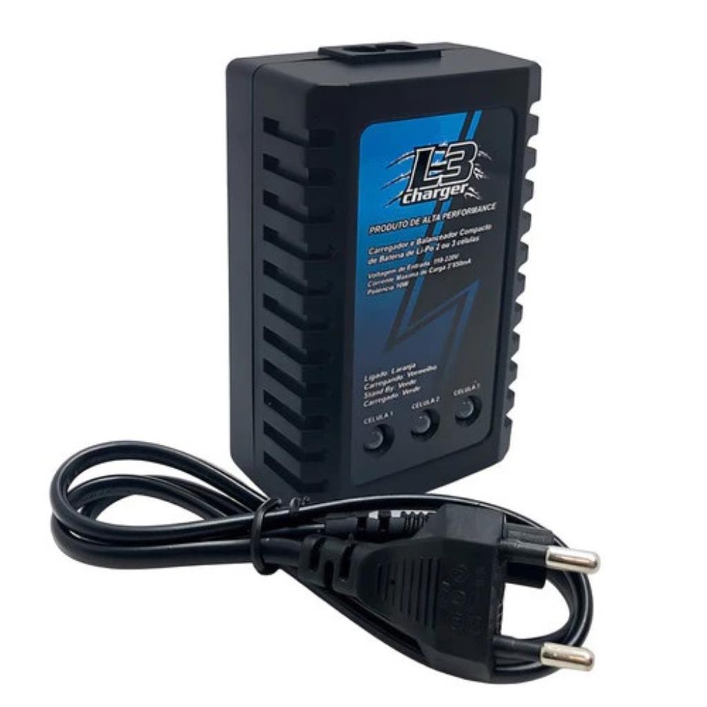 Carregador De Bateria Leão L3 Lipo 2s/3s Voltagem De Entrada