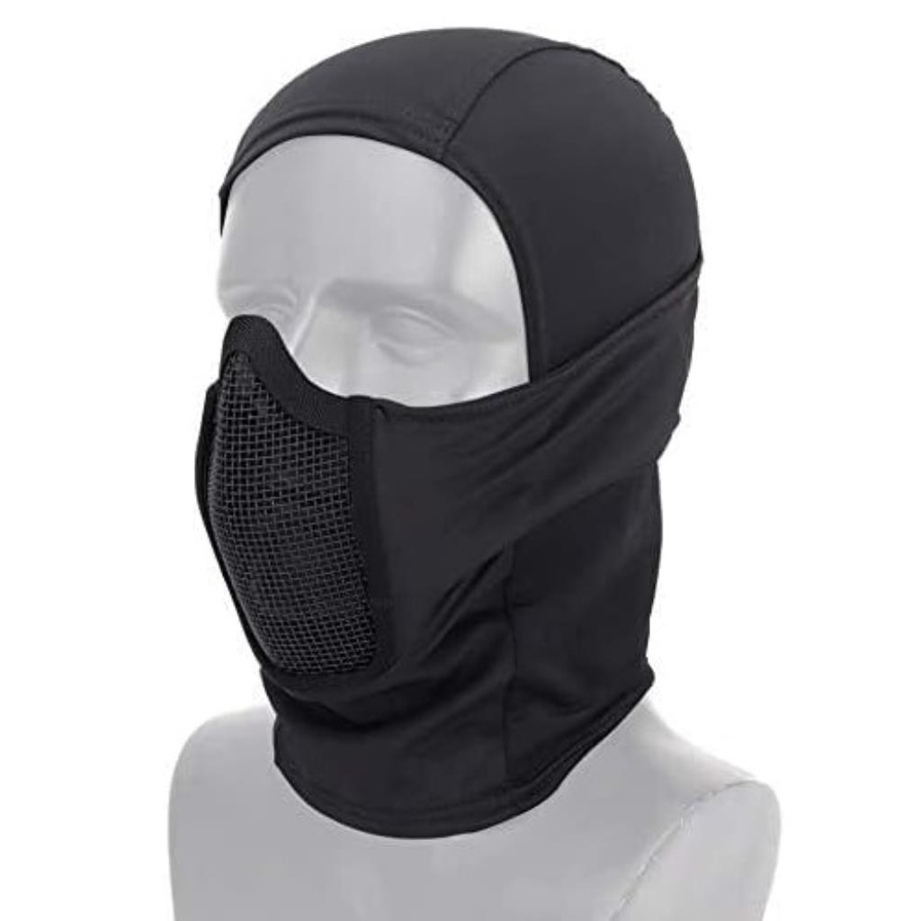 Balaclava Microfibra c/ Prot. UV e Tela de Proteção - PRETO