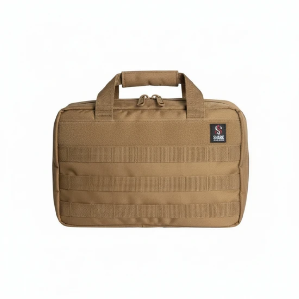 Case Maleta para 2 Pistolas + Acessórios Tan - Shark