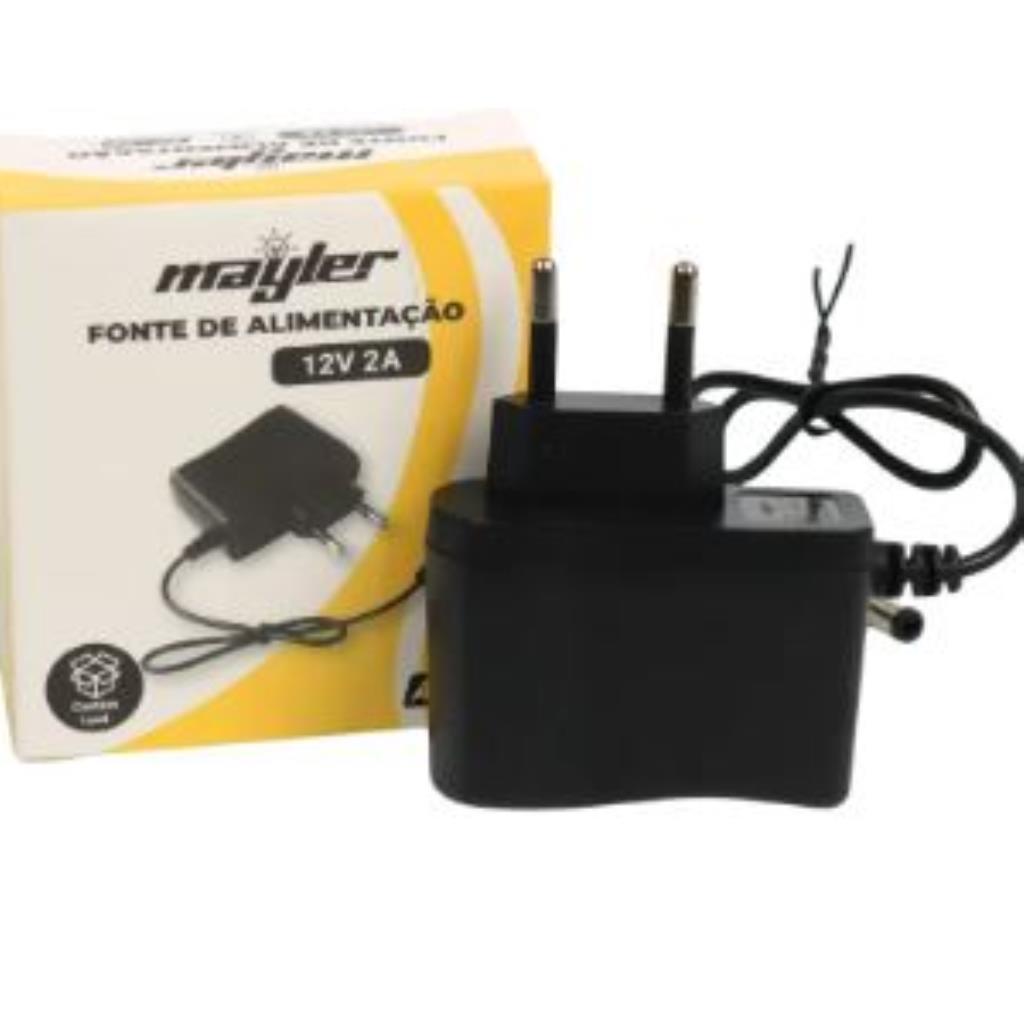 Fonte De Alimentação Eletrônica  12v 2A Bivolt