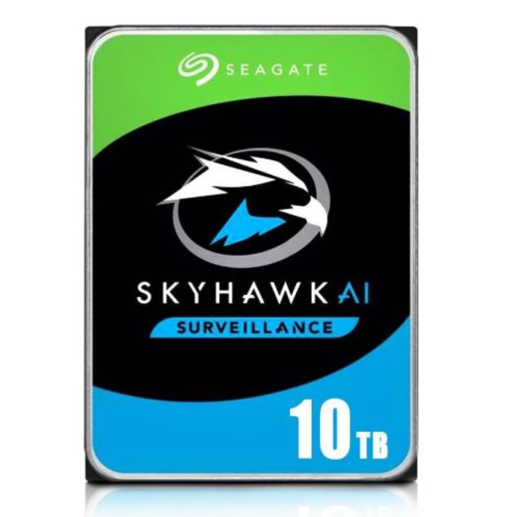 HD Seagate 10TB Skyhawk AI Surveillance Desktop, 7200 RPM, 256MB, 3.5, SATA 6 - ST10000VE001