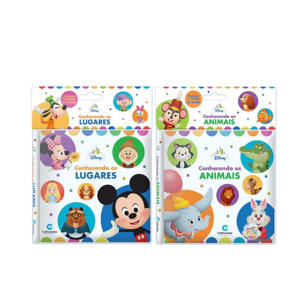 LIVRO DE PANO DISNEY BABY - CONHECENDO OS LUGARES ou Conhecendo os animais