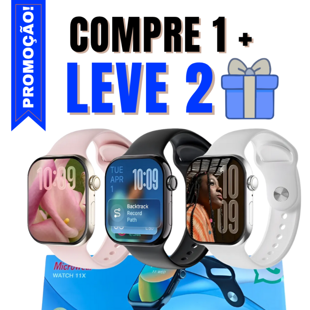 SMARTWATCH X11 - COMPRE 1 LEVE 2 BLACK FRIDAY