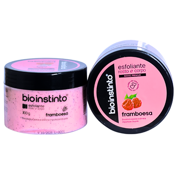 ESFOLIANTE ROSTO E CORPO FRAMBOESA BIO INSTINTO 300 G