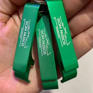 Kit 15 Chaveiros (Verde) - Personalizado com Logo