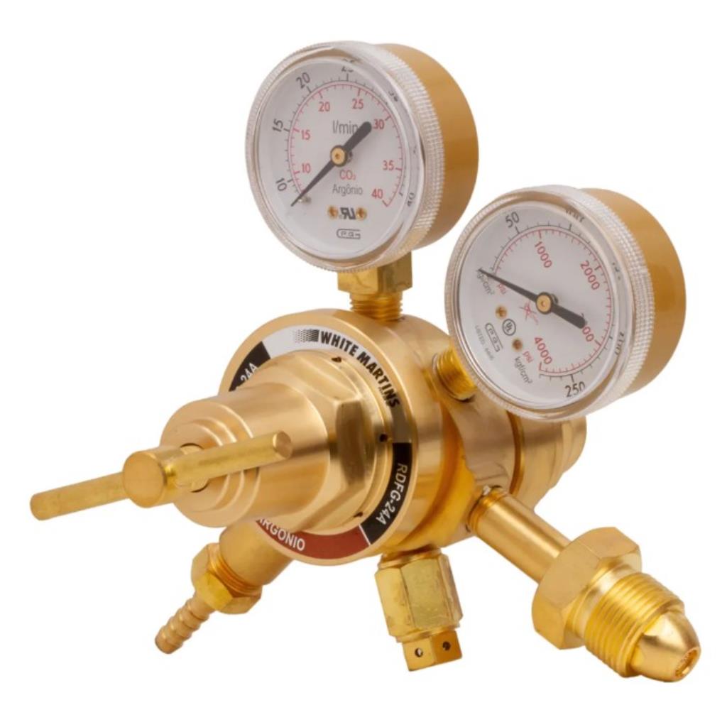 Regulador de Pressão RDFG-25C CO2 Duplo Estágio - White Martins 40123839