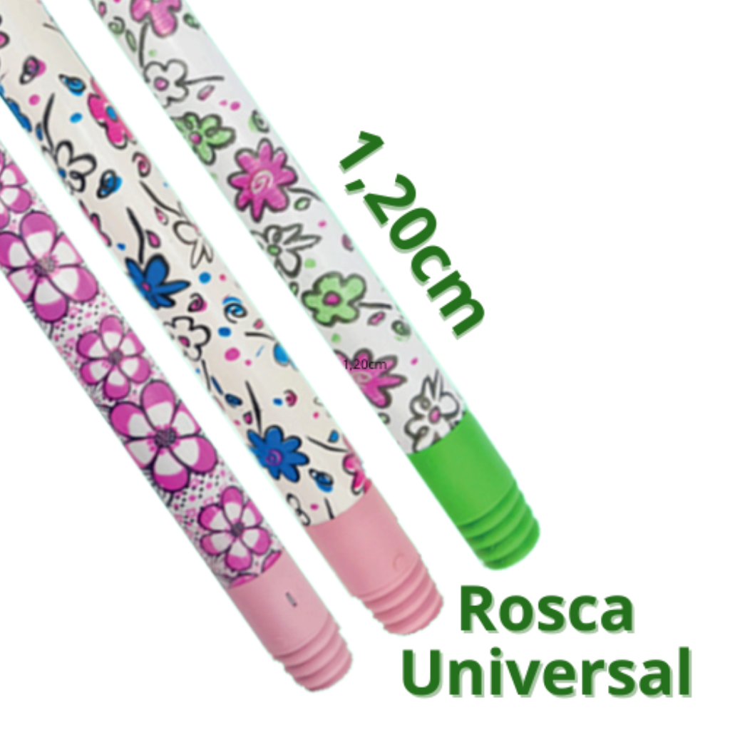 CABO DE VASSOURA FLORAL UNIVERSAL - 1,20M